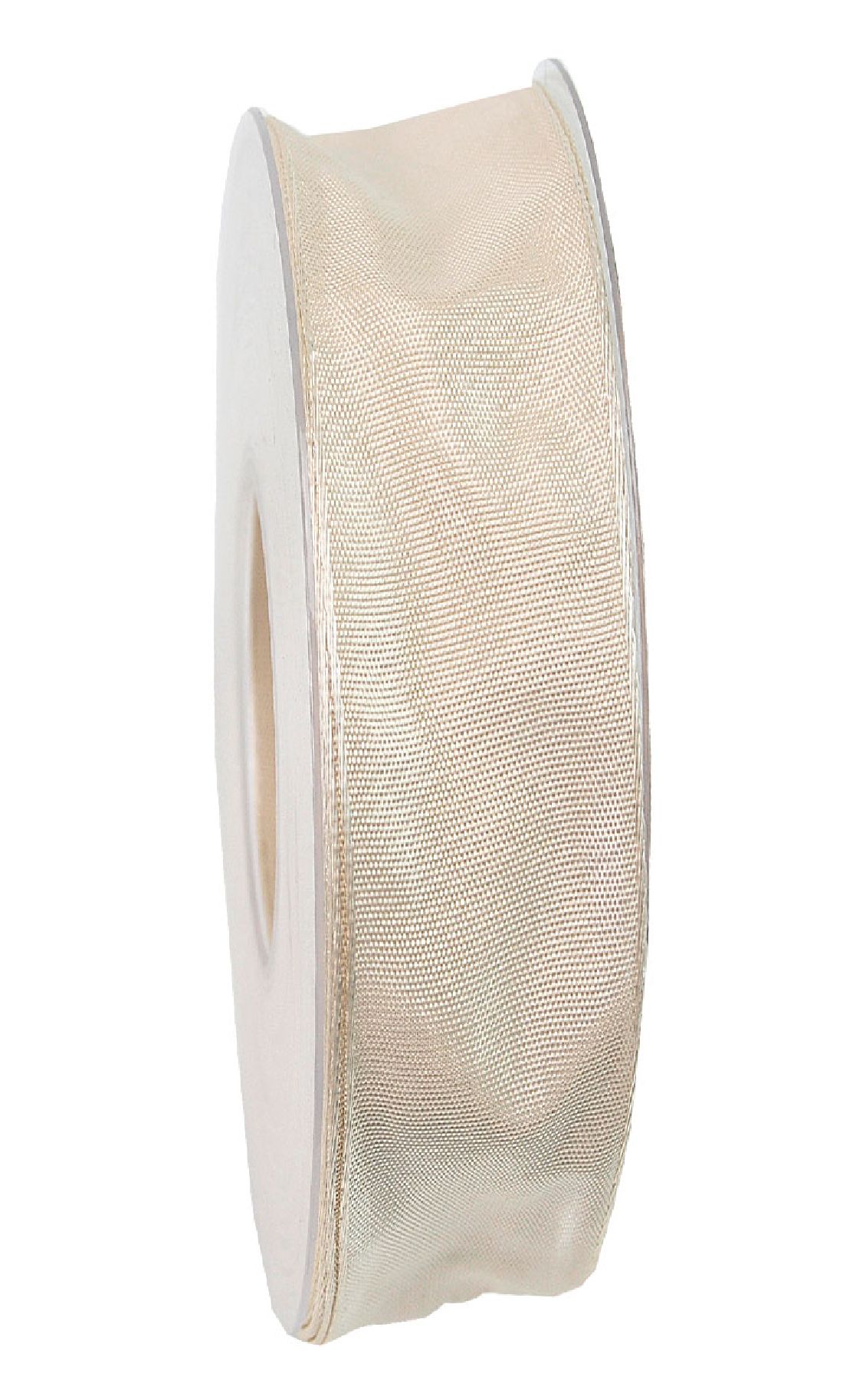 Drahtkantenband CREME 02 25mm 25m