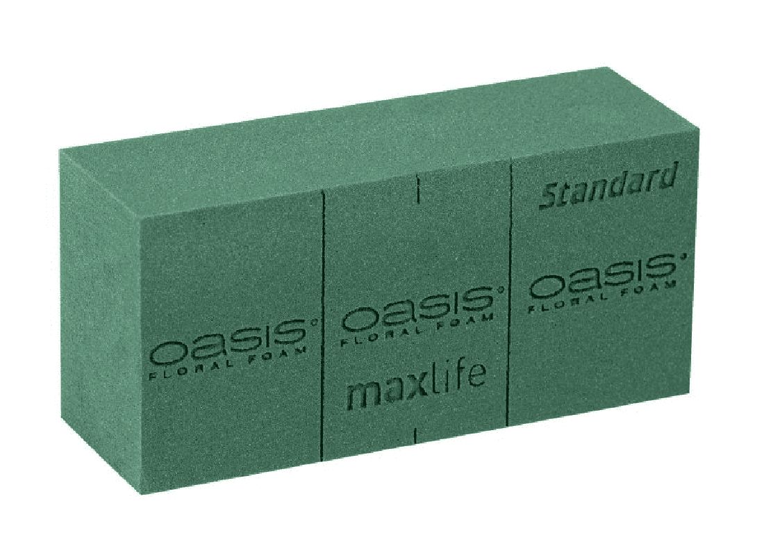Oasis® Steckziegel 10-01038 Naßsteckschaum Standard 35 Ziegel