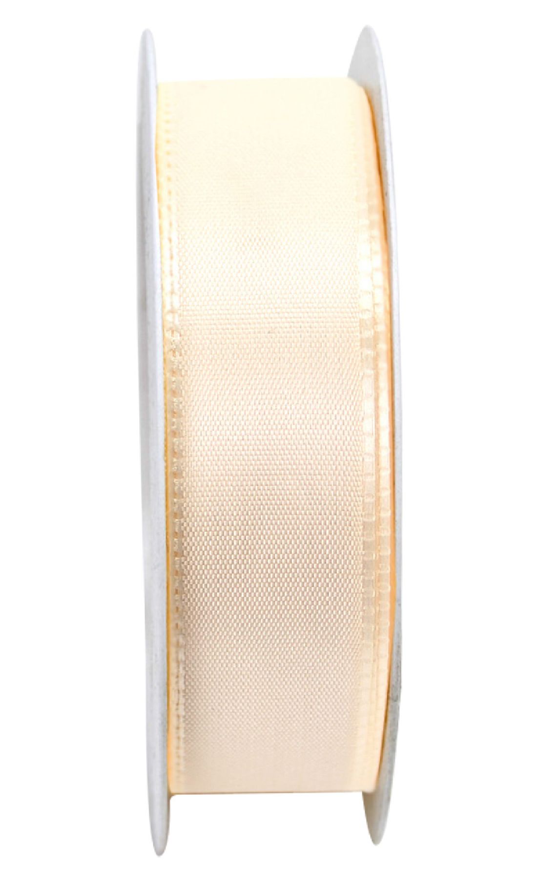 Basic ohne Draht / Taftband CREME 021 25mm 50m