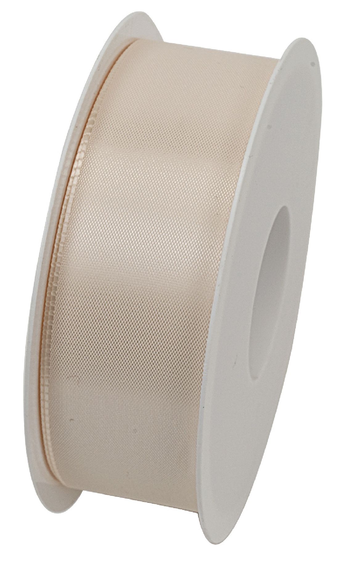 Basic ohne Draht / Taftband CREME 021 40mm 50m