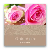 Gutschein Roses between diamonds12131009 Present 12x12cm  inkl.Umschlag