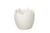 Ei gebrochen WEISS 501397  Dolomit Ø12,5xH12cm