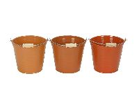 Metalleimer Trio orange combi Ø13,5xH12cm 670839