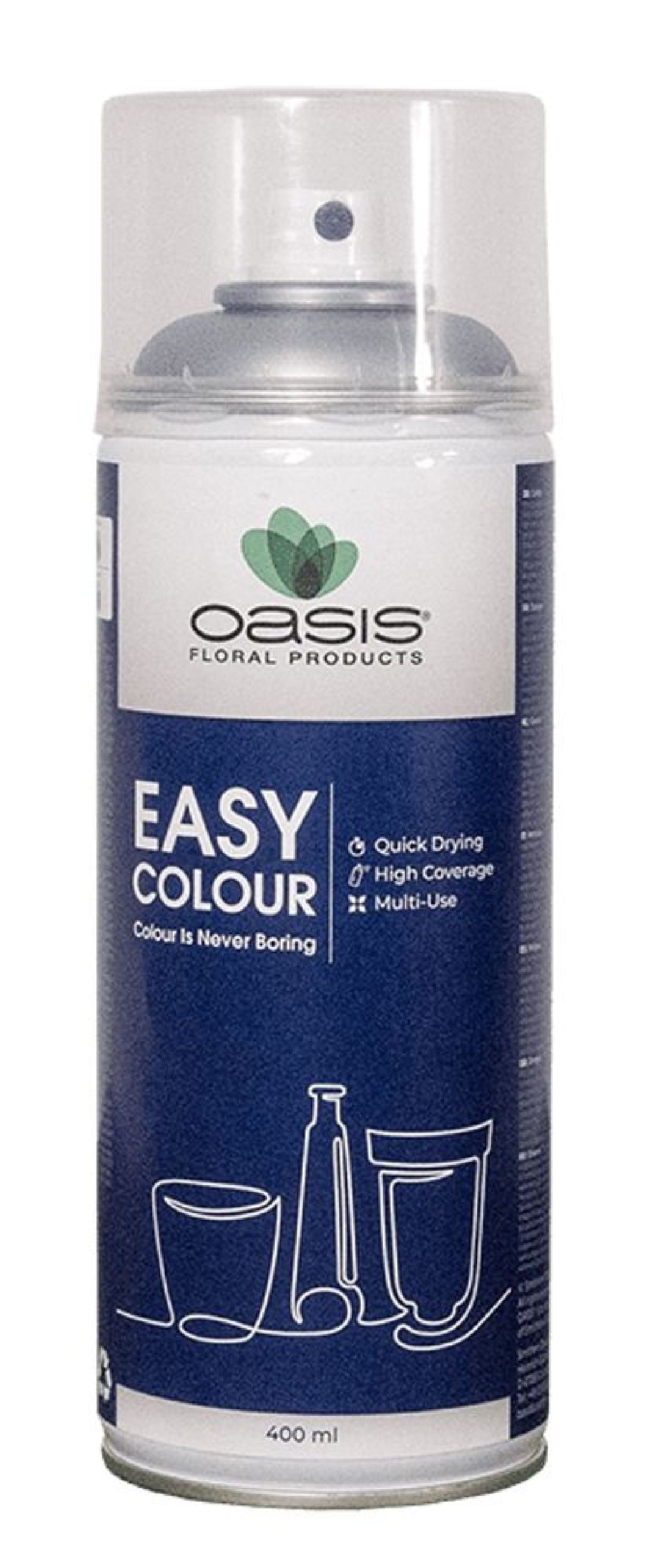 Oasis Easy Color, Farbspray SILBER Metallic 400 ml Colorspray