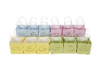 Papiertasche wasserabweisend pastell  alles Gute von Herzen 10,5x10,5x10,5cm 661329 Danke